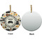 Musical Instruments Ceramic Flat Ornament - Circle Front & Back (APPROVAL)