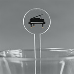 Musical Instruments 7" Round Plastic Stir Sticks - Clear