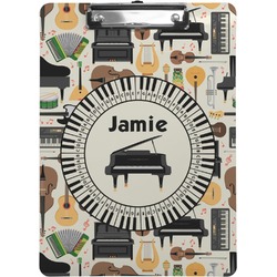 Musical Instruments Clipboard (Letter Size) (Personalized)