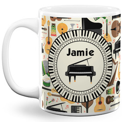Musical Instruments 11 Oz Coffee Mug - White (Personalized)