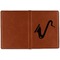 Musical Instruments Cognac Leather Passport Holder Outside Single Sided - Apvl