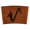 Musical Instruments Cognac Leatherette Mug Sleeve - Flat