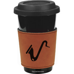 Musical Instruments Leatherette Cup Sleeve - Double Sided (Personalized)