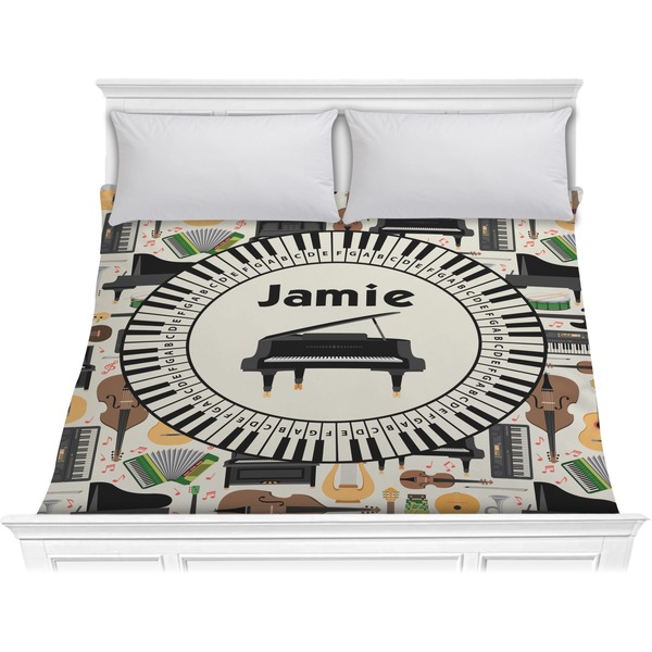 Custom Musical Instruments Comforter - King (Personalized)