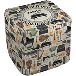 Musical Instruments Cube Pouf Ottoman - 18" (Personalized)