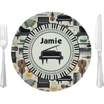 Musical Instruments 10" Glass Lunch / Dinner Plates - Single or Set (Personalized)