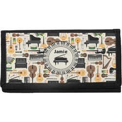 Musical Instruments Canvas Checkbook Cover (Personalized)