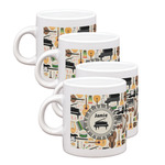 Musical Instruments Single Shot Espresso Cups - Set of 4 (Personalized)