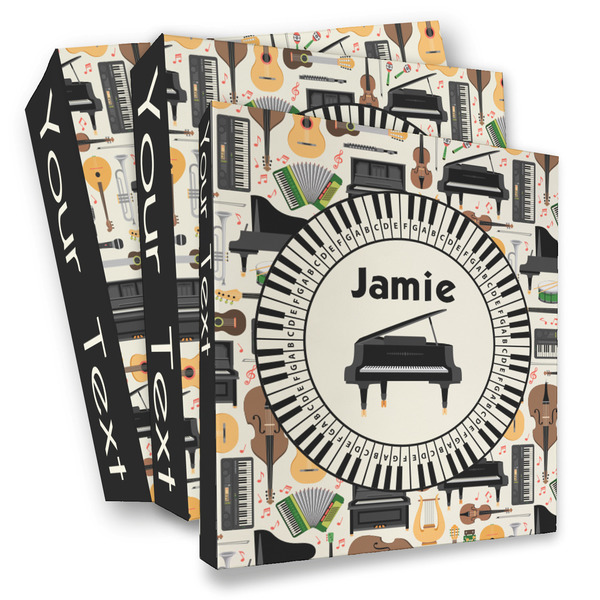 Custom Musical Instruments 3 Ring Binder - Full Wrap (Personalized)