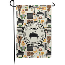 Musical Instruments Small Garden Flag - Single Sided w/ Name or Text