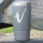 Musical Instruments 20 oz Stainless Steel Tumbler - Grey - Single Sided