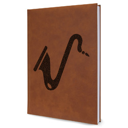 Musical Instruments Leather Sketchbook - Large - Double Sided (Personalized)