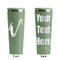 Musical Instruments Light Green RTIC Everyday Tumbler - 28 oz. - Front and Back