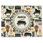 Musical Instruments Single-Sided Linen Placemat - Single w/ Name or Text