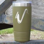 Musical Instruments 20 oz Stainless Steel Tumbler - Olive - Single Sided