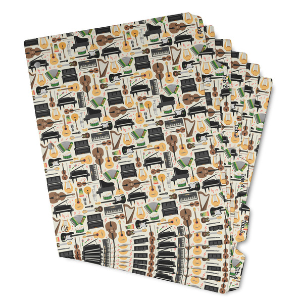 Custom Musical Instruments Binder Tab Divider - Set of 6 (Personalized)