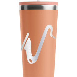 Musical Instruments RTIC Everyday Tumbler with Straw - 28oz - Peach - Double-Sided (Personalized)