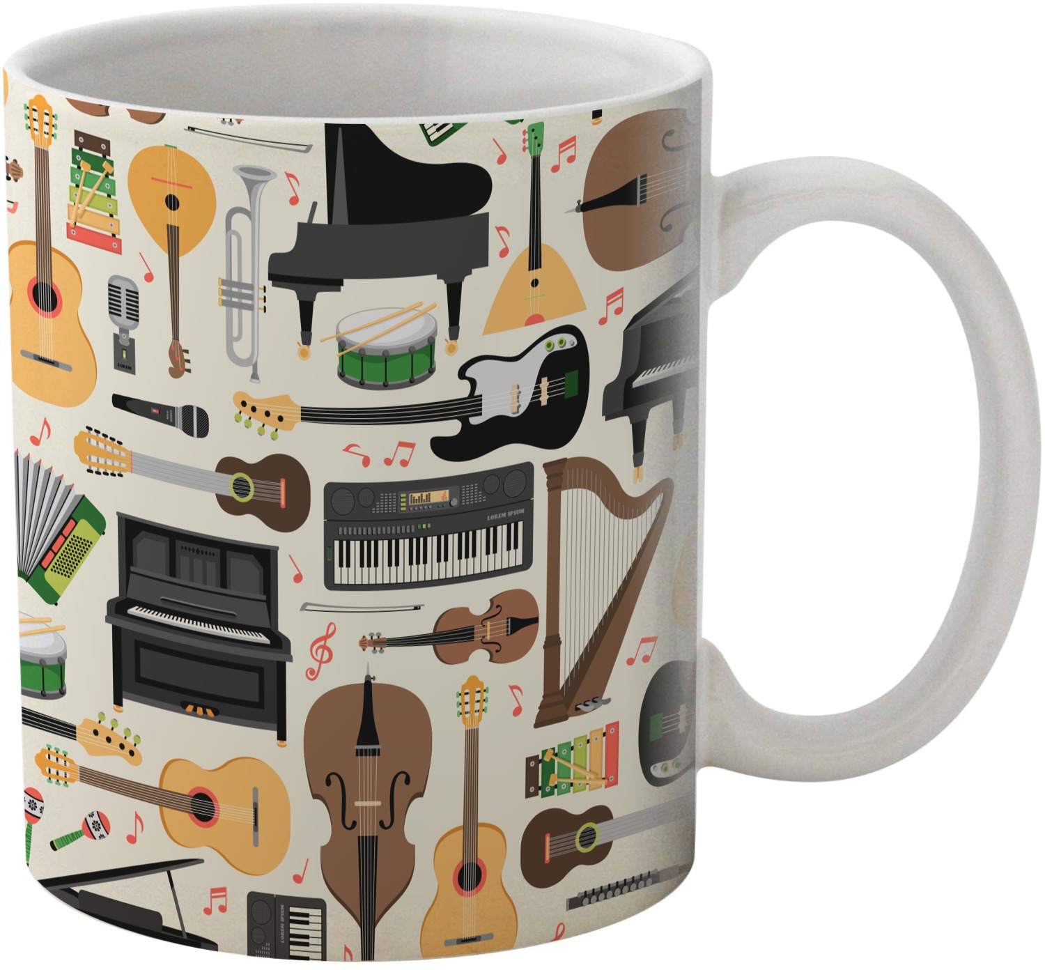 Musical Instruments Coffee Mug (personalized) - Youcustomizeit