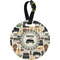 Musical Instruments Personalized Round Luggage Tag