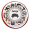 Musical Instruments Printed Icing Circle - Large - On Cookie