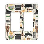 Musical Instruments Rocker Style Light Switch Cover - Two Switch