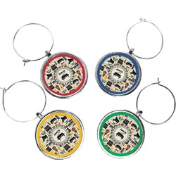 Musical Instruments Wine Charms (Set of 4) (Personalized)