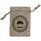Musical Instruments Small Burlap Gift Bag - Front