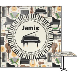 Musical Instruments Square Table Top - 30" (Personalized)