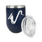 Musical Instruments Stainless Wine Tumblers - Navy - Double Sided - Alt View