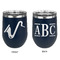 Musical Instruments Stainless Wine Tumblers - Navy - Double Sided - Approval