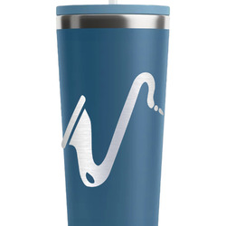 Musical Instruments RTIC Everyday Tumbler with Straw - 28oz - Steel Blue - Double-Sided (Personalized)