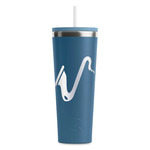 Musical Instruments RTIC Everyday Tumbler with Straw - 28oz - Steel Blue - Double-Sided (Personalized)