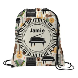 Musical Instruments Drawstring Backpack - Large (Personalized)