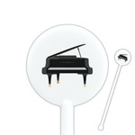 Musical Instruments 5.5" Round Plastic Stir Sticks - White - Double Sided