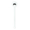 Musical Instruments White Plastic 5.5" Stir Stick - Round - Single Stick