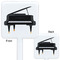 Musical Instruments White Plastic Stir Stick - Double Sided - Approval