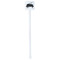 Musical Instruments White Plastic Stir Stick - Single Sided - Square - Single Stick