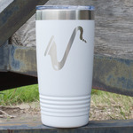 Musical Instruments 20 oz Stainless Steel Tumbler - White - Double Sided (Personalized)