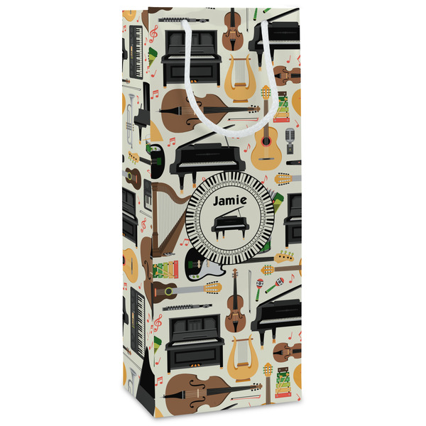 Custom Musical Instruments Wine Gift Bags (Personalized)