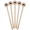 Musical Instruments Wooden 6" Stir Stick - Round - Fan View