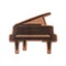 Musical Instruments Wooden Sticker Medium Color - Main