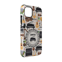 Musical Instruments iPhone Case - Rubber Lined - iPhone 14 Pro (Personalized)