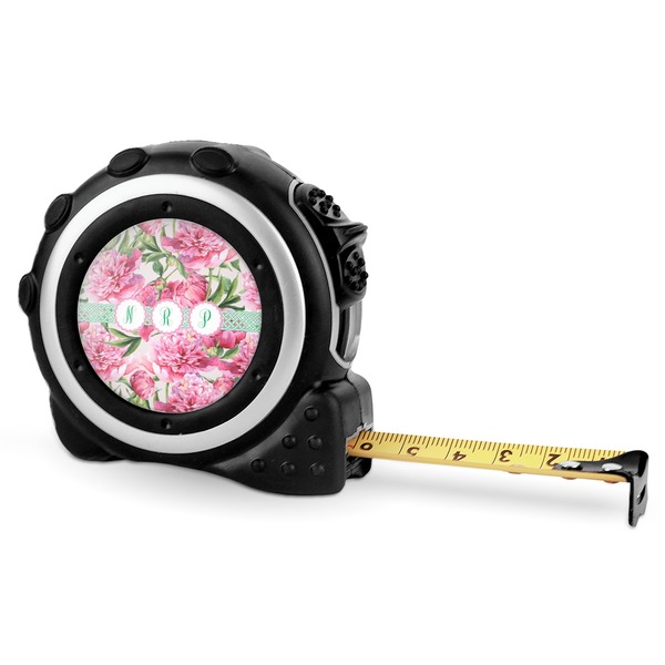 Custom Watercolor Peonies Tape Measure - 16 Ft (Personalized)