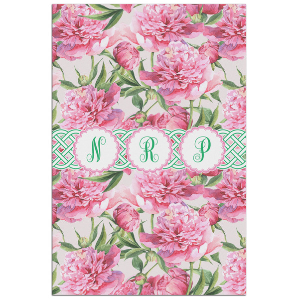 Custom Watercolor Peonies Poster - Matte - 24x36 (Personalized)