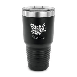 Watercolor Peonies 30 oz Stainless Steel Tumbler (Personalized)