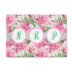 Watercolor Peonies 4' x 6' Indoor Area Rug (Personalized)