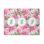 Watercolor Peonies 5' x 7' Patio Rug (Personalized)