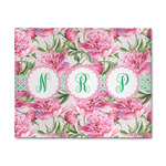 Watercolor Peonies 8' x 10' Indoor Area Rug (Personalized)