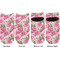 Watercolor Peonies Adult Ankle Socks - Double Pair - Front and Back - Apvl