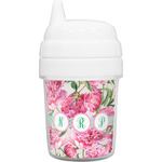 Watercolor Peonies Baby Sippy Cup (Personalized)